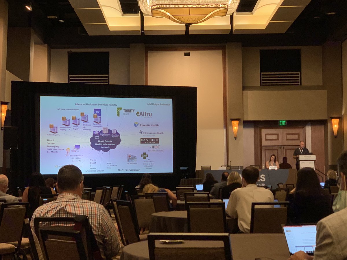 DirectTrustorg's tweet photo. Wow! North Dakota HIN reports that they exchange 100k+ #DirectSecureMessages per month! #SHIEC21 #DirectSecureMessaging https://t.co/fqfkUEOHcq