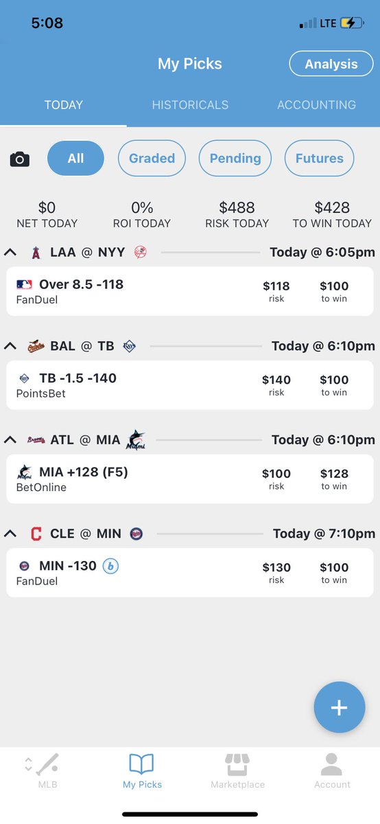 RealAsfPicks's tweet image. Full MLB card for tonight! 🔥