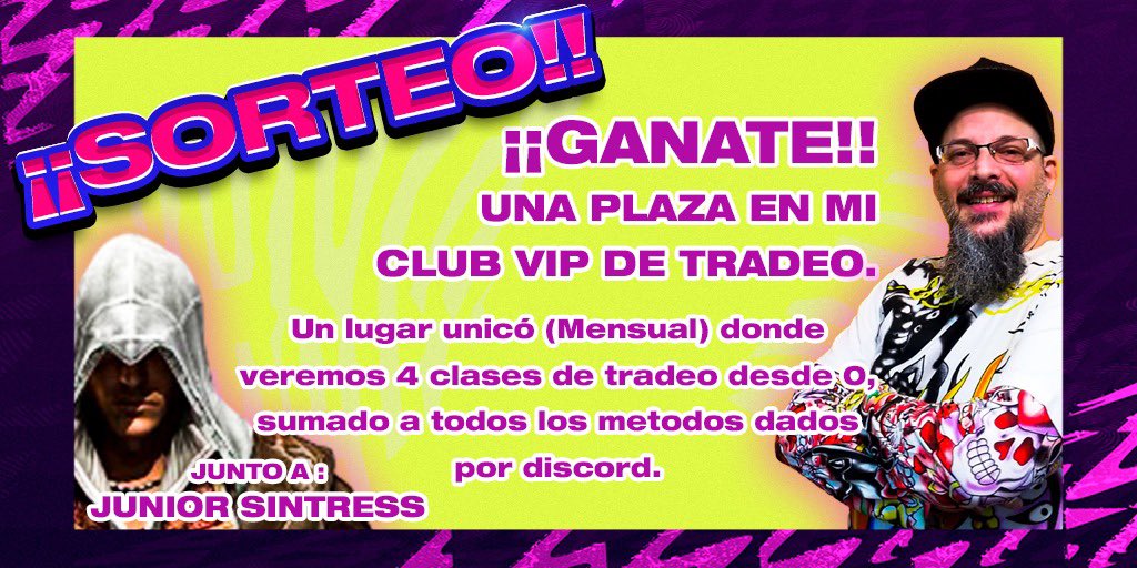 JuniorSintress's tweet photo. Dado su gran apoyo, tengo algo para todos, junto con @oLdGaMeR_ArG sorteare 2 Plazas Mensuales de su Club de Tradeo. 

Para participar:

🔹 Seguirnos en Twitter. (1 Plaza)
🔹 Seguirnos en Instagram (1 Plaza)
🔹 Dar 🔁 y ❤️
🔹 Mencionar a 2 amigos. 

Fecha: 27 de Agosto. https://t.co/5dZqgLICSk