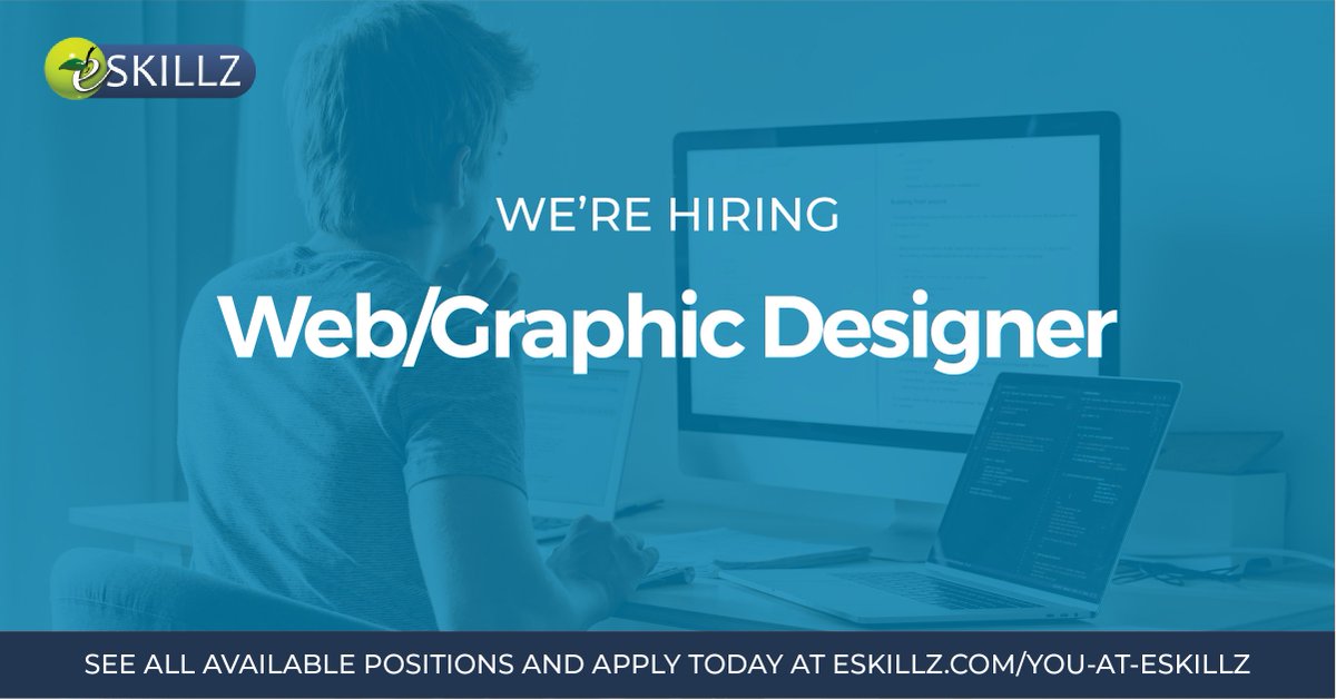 We are currently seeking candidates to fill a Web/Graphic Designer position. As a Web/Graphic Designer, you will be responsible for working closely with our UI/UX Design Team on both client and internal facing design projects. APPLY TODAY! eskillz.com/you-at-eskillz…