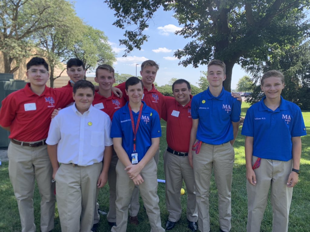 Thrilled to welcome our new students today for day 1 of our MA Way orientation program! Shout out to the <a href="/marmionacademy/">Marmion Academy</a> Mentors for their leadership! #WeAreMA