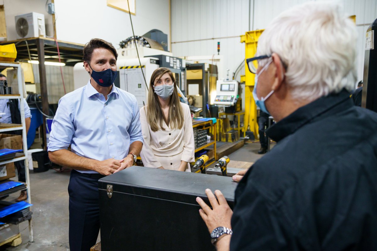 JustinTrudeau's tweet photo. We will create one million jobs, offer subsidies to businesses to help pay their rents and workers’ salaries, compensate theatres for their losses, and extend insurance coverage for affected media production. #ForwardForEveryone https://t.co/mSYMgOrGlD