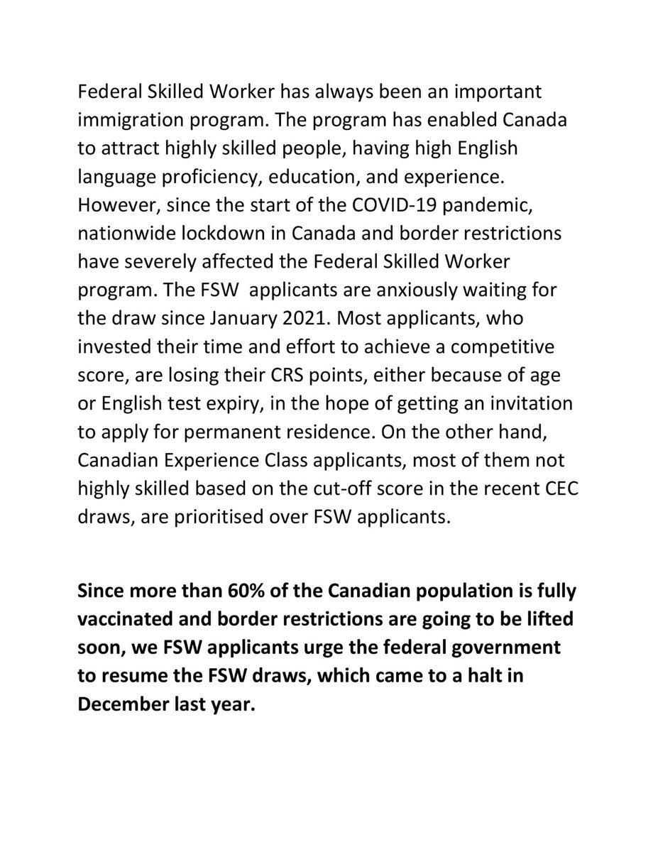 immigrationfsw's tweet photo. @AskKubeir Please help in raising voice for FSW applications. https://t.co/Tg9FMjPEbm