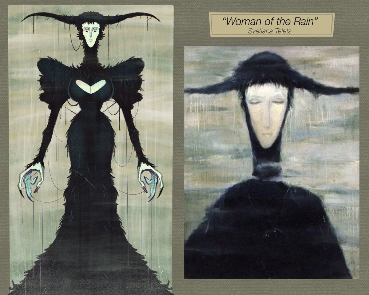 The Rain Woman Cursed Painting Art Board Print | stickhealthcare.co.uk