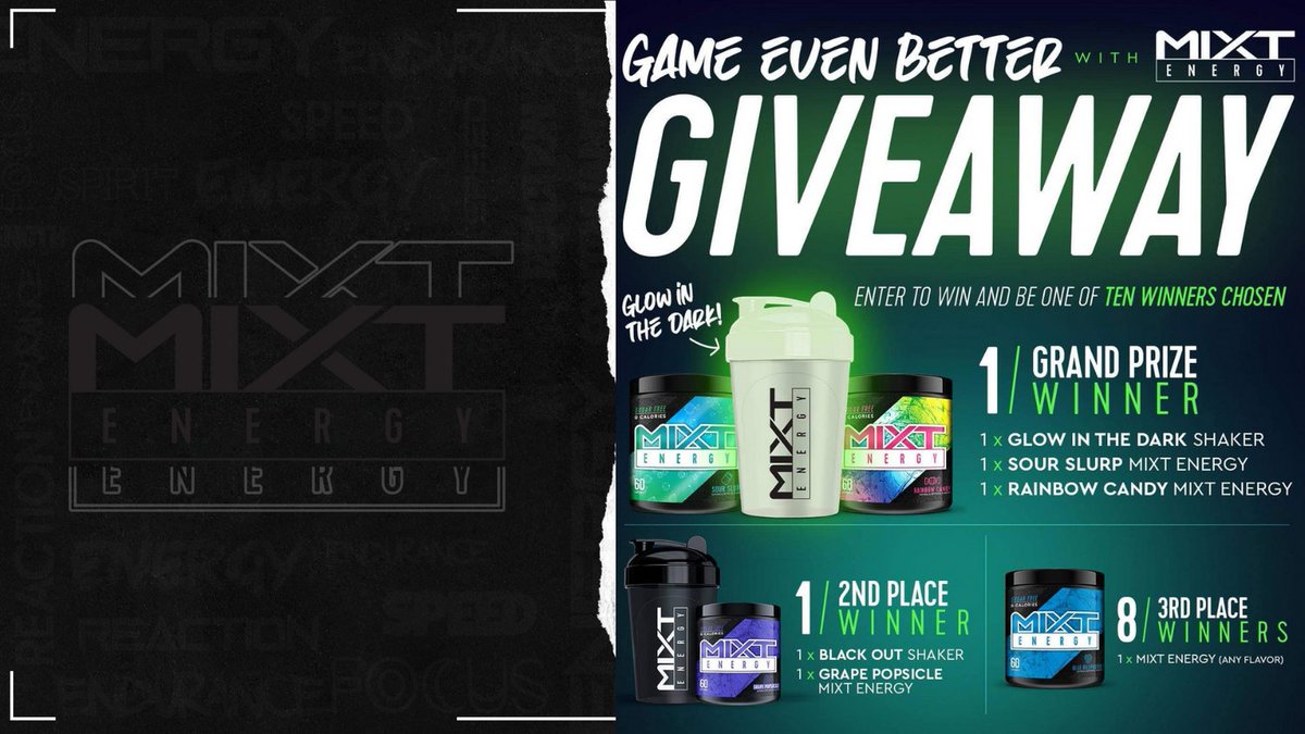 ✨ 🎮 𝗚𝗜𝗩𝗘𝗔𝗪𝗔𝗬 𝗔𝗟𝗘𝗥𝗧 🎮 ✨
10 Lucky winners!
👇 𝗛𝗢𝗪 𝗧𝗢 𝗘𝗡𝗧𝗘𝗥 👇
mixtenergy.net/pages/mixt-aug…

❄️Like + Follow + Tag TWO friends
❄️retweet
❄️ Download the Mixt Energy App (send screenshot to DM)
No purchase necessary.