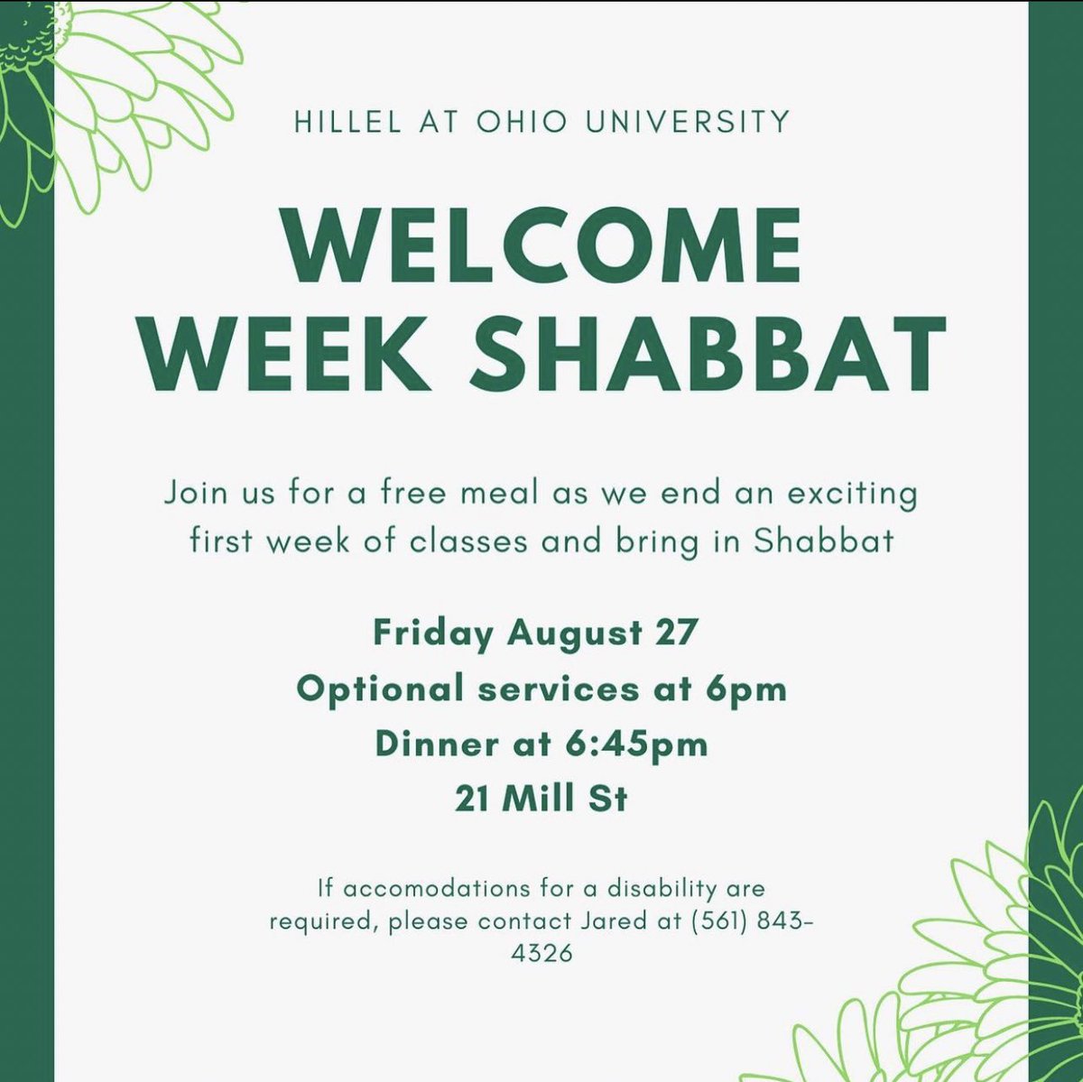 We are beyond excited to have our bobcats back on campus. Please come by our welcoming events for food, fun, and a good time!