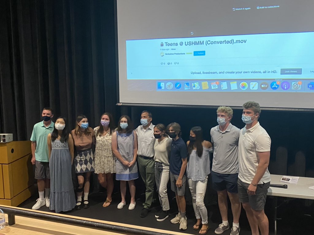 Congratulations to the DHS students who participated in the Holocaust Symposium this summer. We are proud of you. Thank you @lappinfoundation &amp; <a href="/Duxstudentunion/">Duxburystudentunion</a> <a href="/DuxburyHS/">Duxbury High School</a>