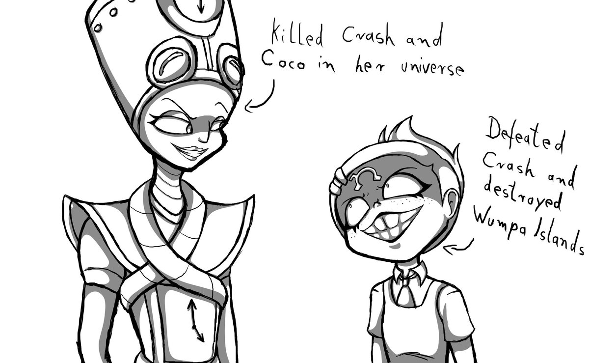 Alexand29750579's tweet photo. They are the most dangerous ones of them all! ...As far as in-game stuff goes at least...
#CrashBandicoot #CrashBandicoot4 #CrashBandicootItsAboutTime #CrashBandicootFanart #NinaCortex #NTropy #FemTropy #art #fanart https://t.co/sDbAqRq2YI