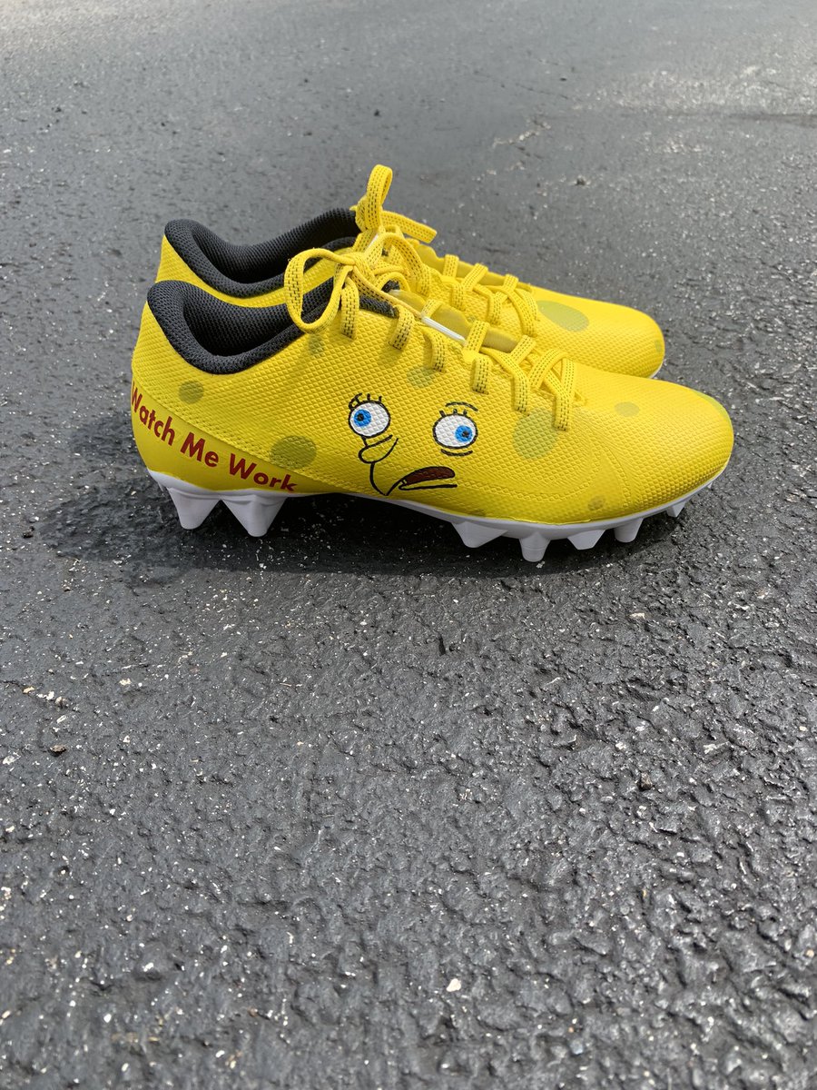 spongebob and patrick football cleats