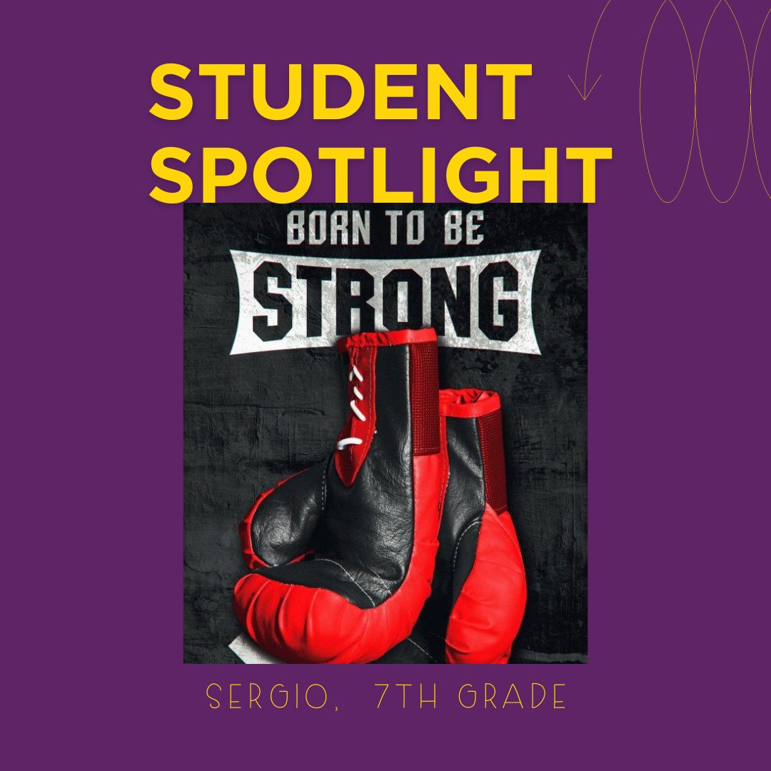 Sergio's tutor John says that 'boxing has taught him to work hard, and I have seen this translate to his schoolwork. His perseverance often amazes me, and I believe this will take him very far and allow him to reach his dreams. #schoolonwheels #studentspotlight #boxing #firstgen