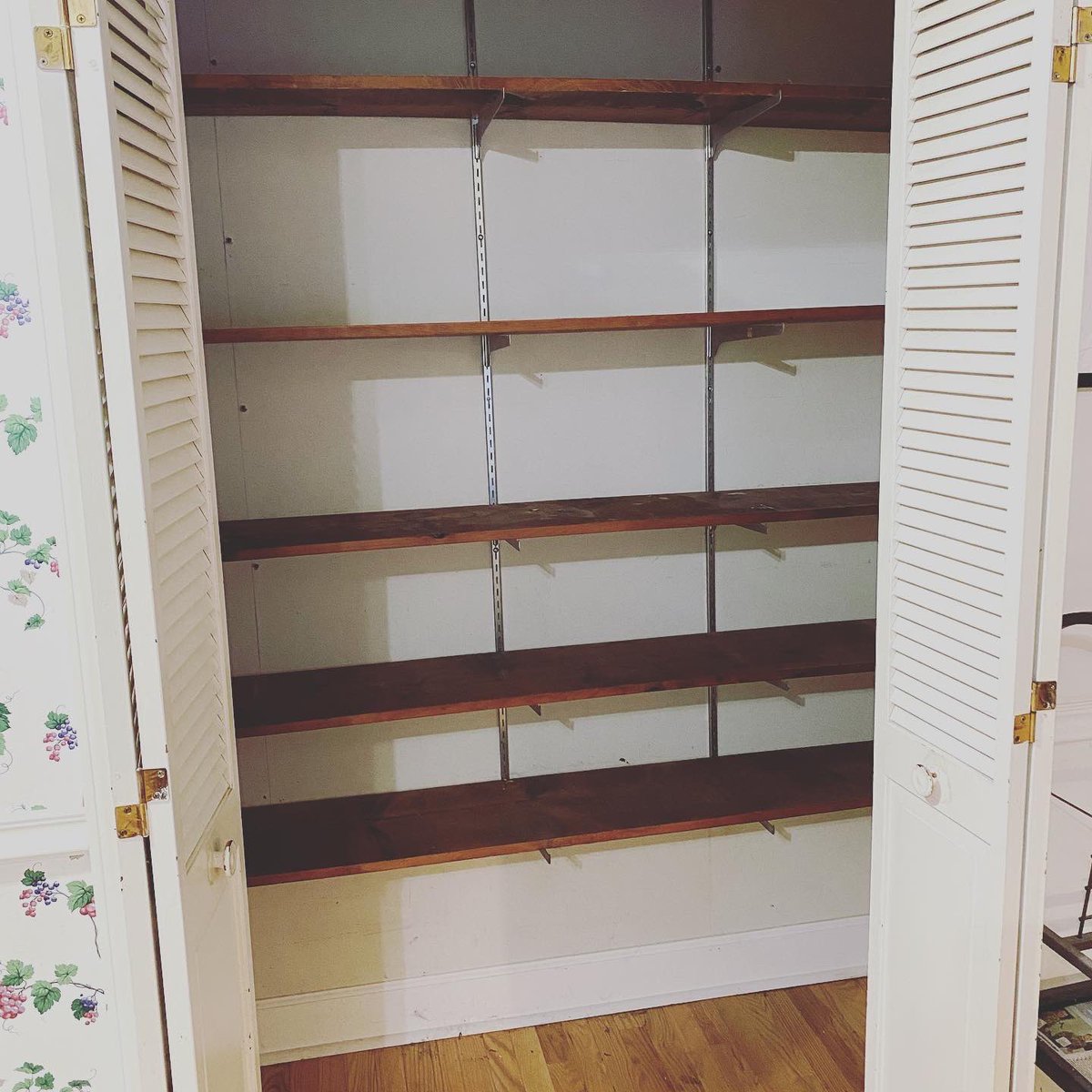 turningclockbac's tweet image. Pantry makeover begins tomorrow.  Now to sort through the seriously outdated assorted stuff that was living in there before I put it into the new one this weekend! When’s the last time you cleaned out YOUR pantry? #pantrymakeover #whatsinthepantry #kitchenorganizing