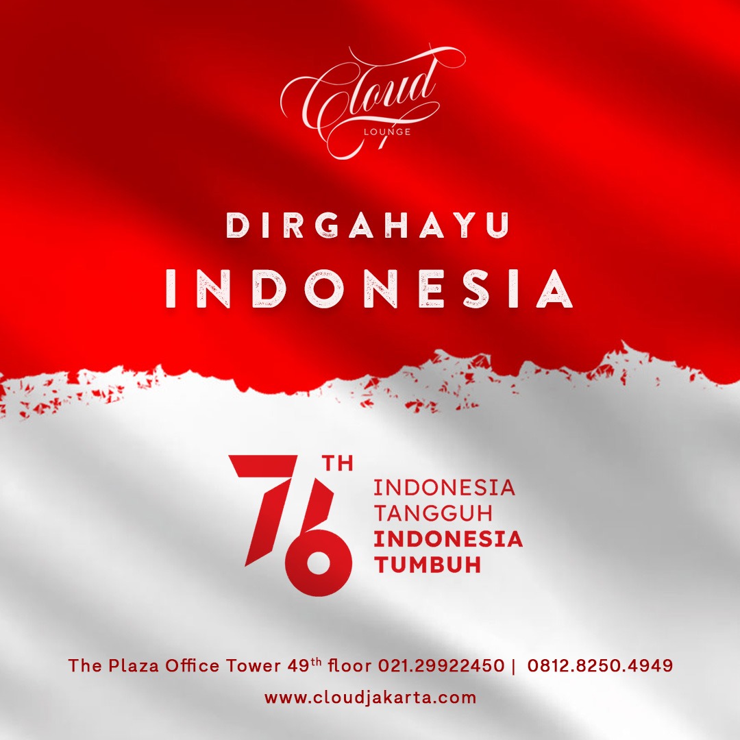 Happy 76th Independence Day of the Republic of Indonesia, may Indonesia be more advanced, stronger, and its people more prosperous!
.
.
.

#dirgahayuindonesia #independencedayindonesia76 #specialday #cloud_jkt #jakarta #indonesia2021🇲🇨 #indonesiatangguhindonesiatumbuh