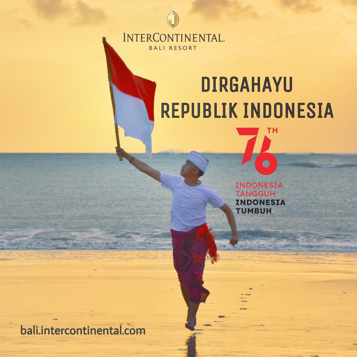 Embrace this remarkable momentum to re-echo the spirit of togetherness in a diversity

Happy 76th Independence Day Indonesia! "Merdeka! Merdeka! Merdeka!"

#intercontinentalbali #livetheintercontinentallife #ihgluxelife