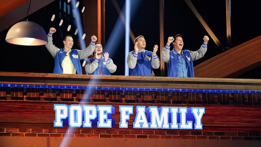 MiLB's tweet photo. Gamesmanship goes to a whole new level for @RCQuakes vice president Chris Pope and his family.

➡️: https://t.co/HEAkdZ423O https://t.co/yldXwatm00