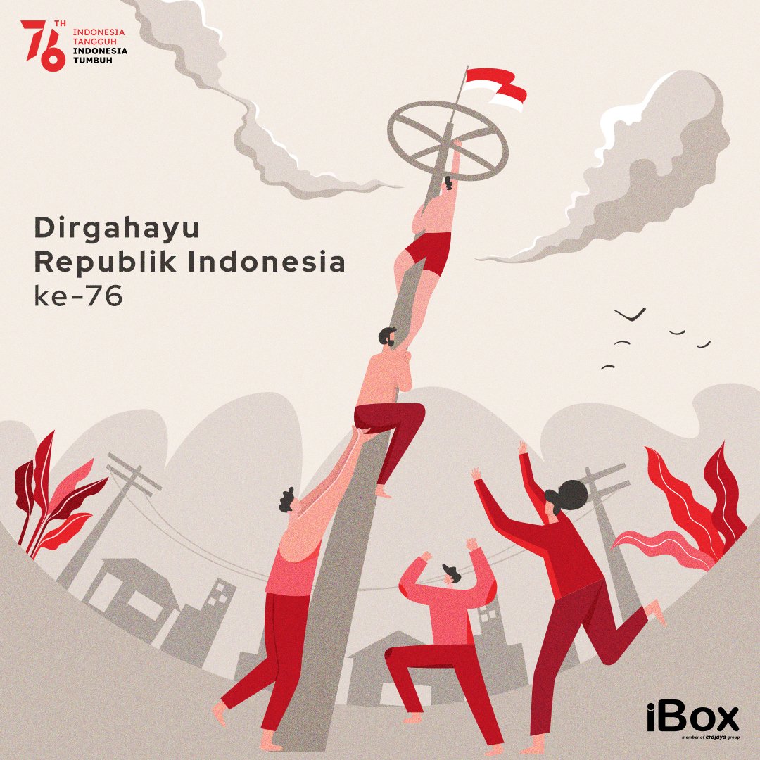Di hari yang indah ini,
marilah kita kobarkan semangat perjuangan para pahlawan demi menghadirkan Indonesia tangguh, Indonesia tumbuh.

Selamat Hari Kemerdekaan! Dirgahayu Republik Indonesia ke-76!

#iBoxIndonesia