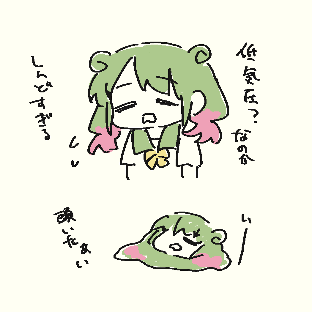 全部雨のせいにしておくか… 