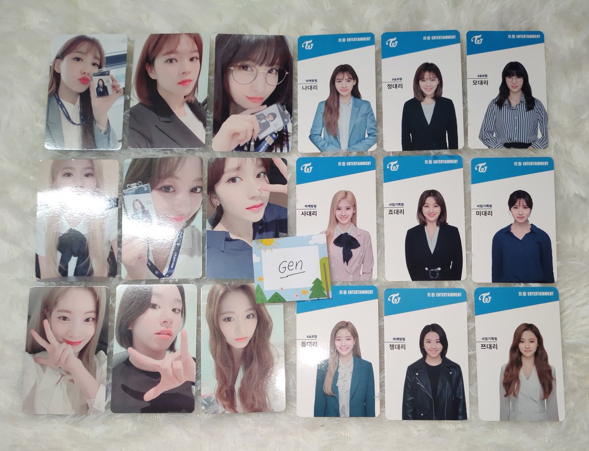 gensells_'s tweet photo. Onhand Twice 3rd Gen PC + ID

Php350 per member set (negotiable)

See next tweet for condition. Mine + member for Php350 or send me a DM. Thank you.

tags: fan kit photocards nayeon jeongyeon momo sana jihyo mina dahyun chaeyoung tzuyu twice pc wts lfb ph photocard https://t.co/vRriPxRpqU