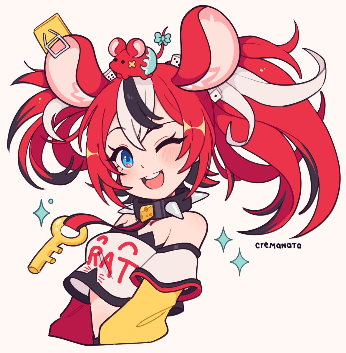 cremanata_art's tweet image. RATRATRATRAT 🧀❤️ 

@hakosbaelz #HoloCouncil