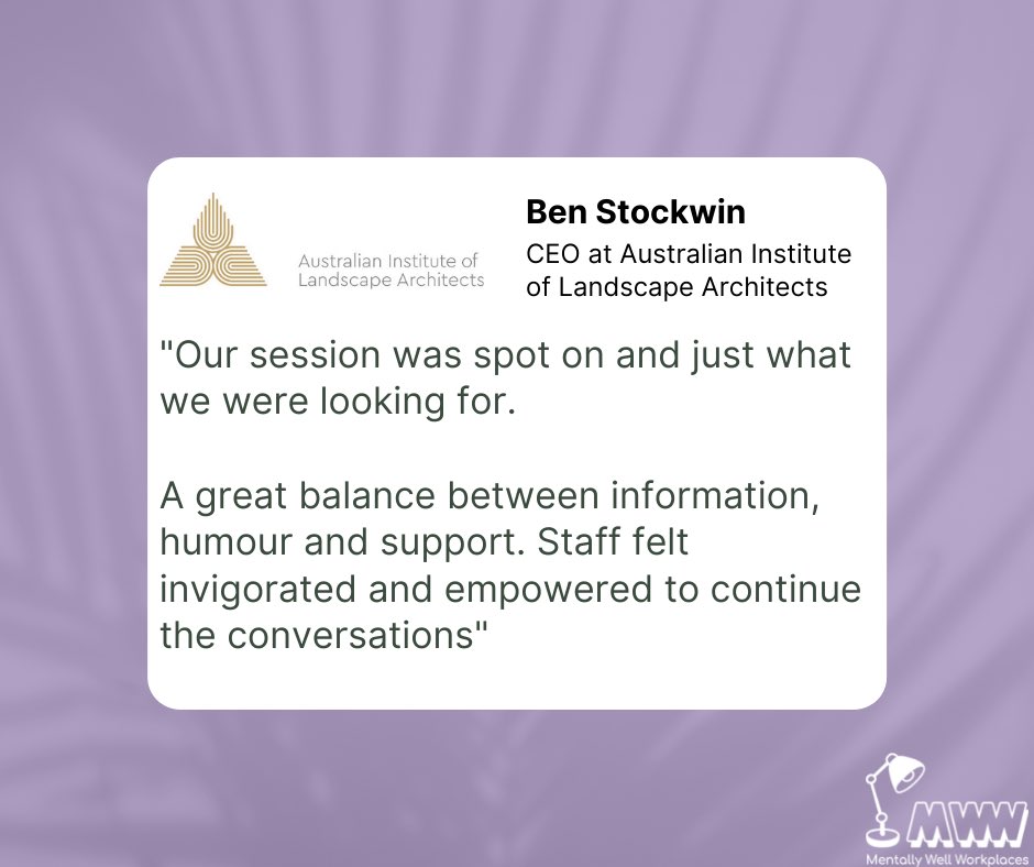 Mentally Well Workplaces tweet media