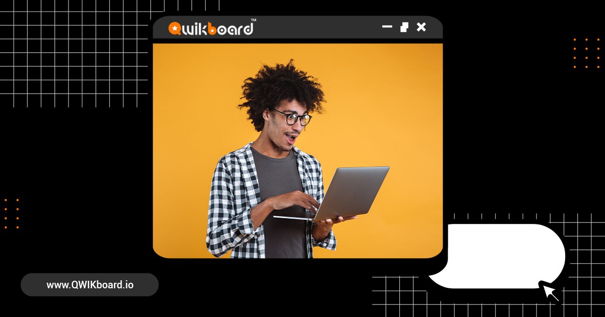 qwikboard's tweet image. QWIKboard is the world&apos;s first digital lightboard tool that lets you create amazing, real-time, collaborative demos virtually for remote workers and virtual offices! 

#quickboard #digitallightboard #lightboard 

bit.ly/2XjyzbR