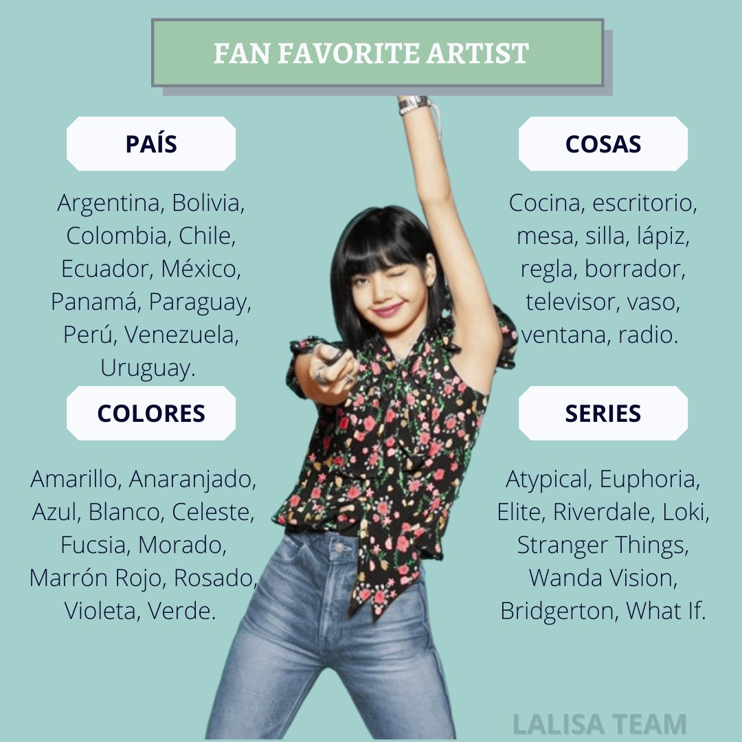 Descubrir 43+ imagen color favorito de lisa blackpink Viaterra.mx