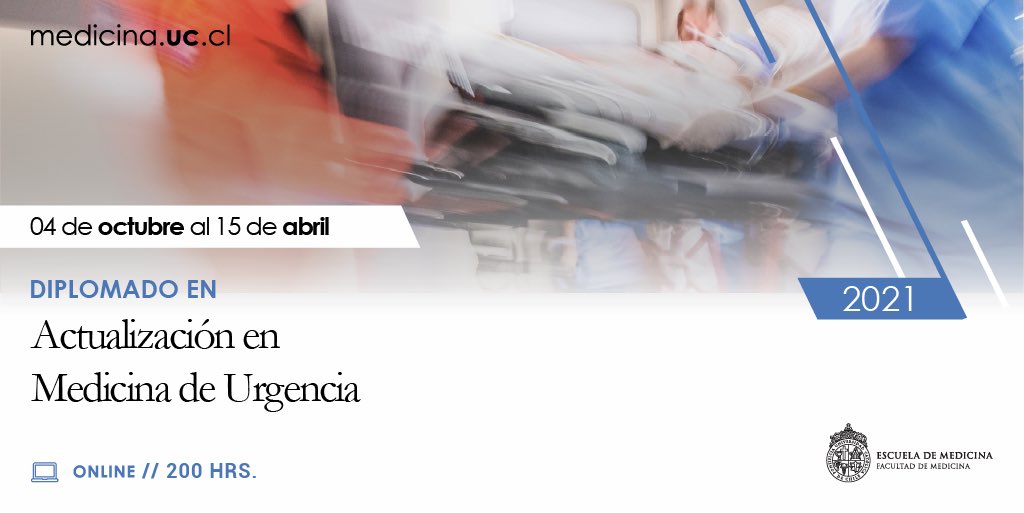 Los esperamos en la nueva versión del diplomado en Actualización en Medicina de Urgencia 💪 Inscripciones abiertas