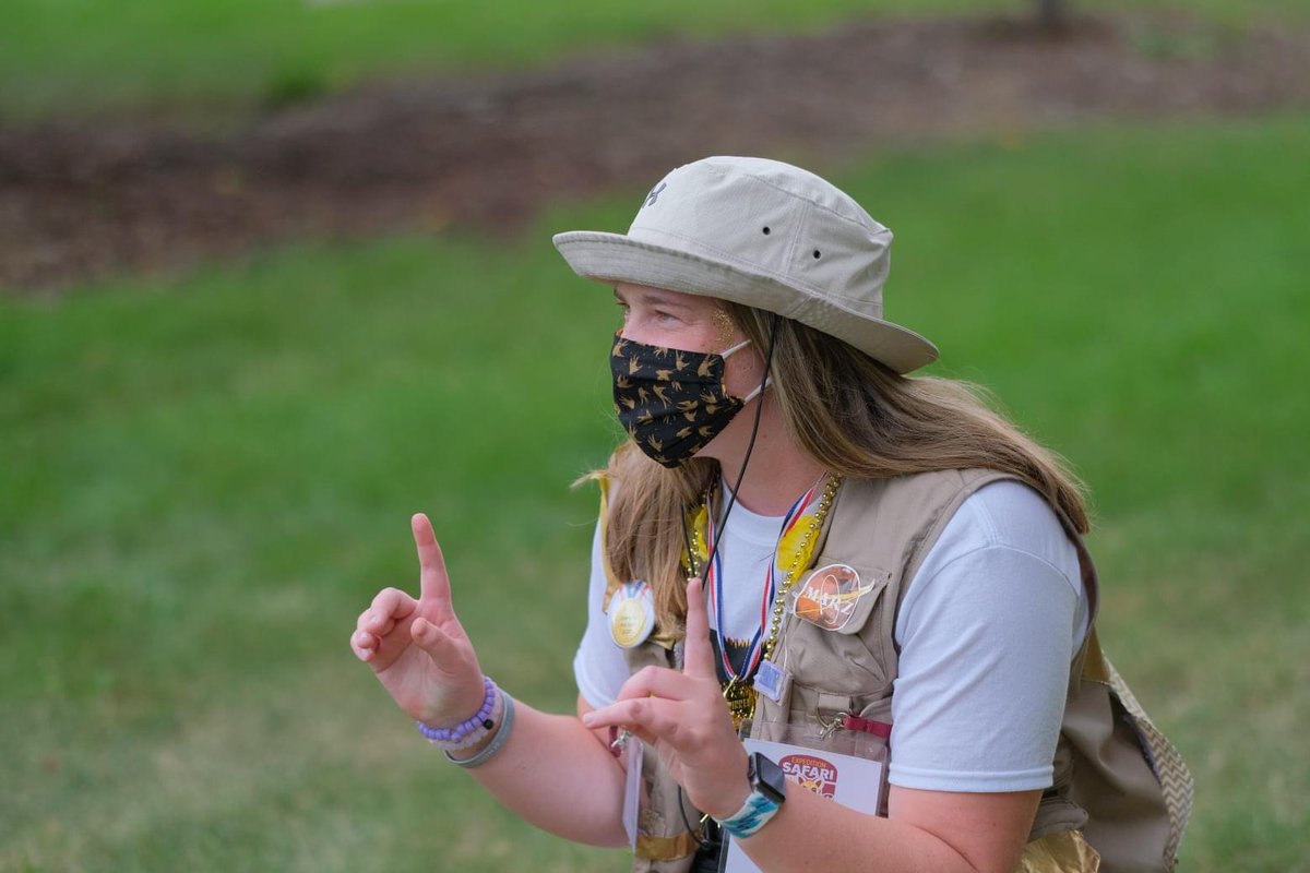 CMU_Leadership's tweet photo. "Serving as a staff member helped me break out of my shell. My first year as a guide gave me the confidence to start joining new organizations and involvements!" - Kate King, Leadership Safari Staff Assistant & CMU SGA President #LSafari https://t.co/SYLJzxxsEq