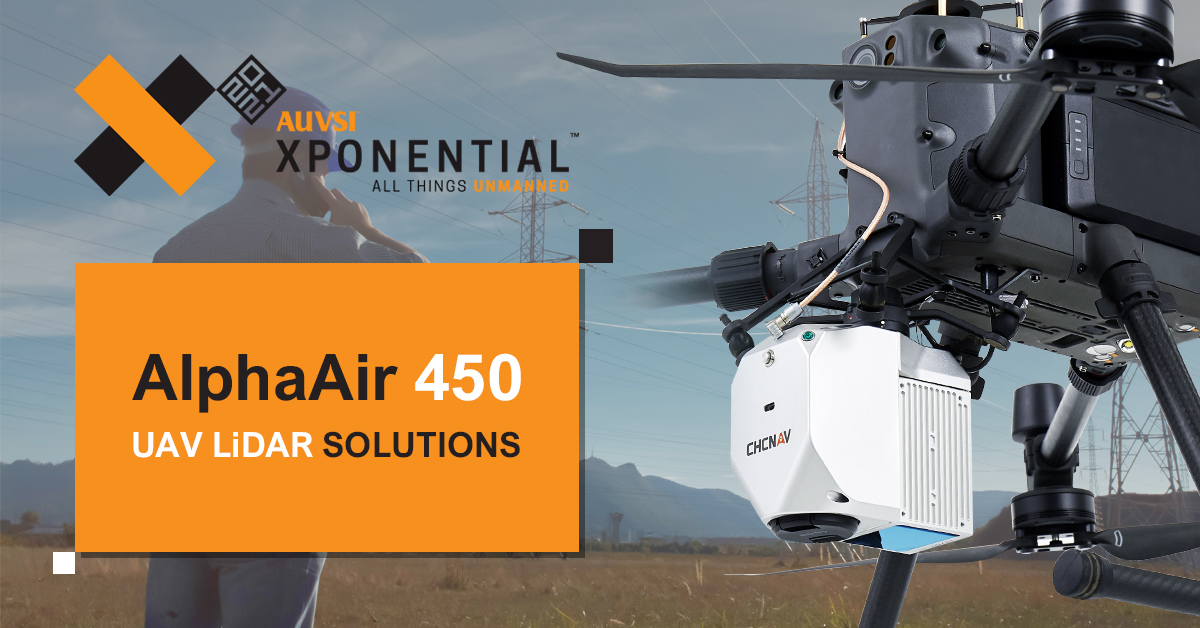 CHCNavigation's tweet image. Can&apos;t make it to Atlanta to visit our booth? Don&apos;t worry. We&apos;ll show you what we have on display at our booth.

AlphaAir 450 LiDAR scanner is a laser scanner, which was used for power line inspection, topographic mapping, emergency response, agricultural and forestry surveys.