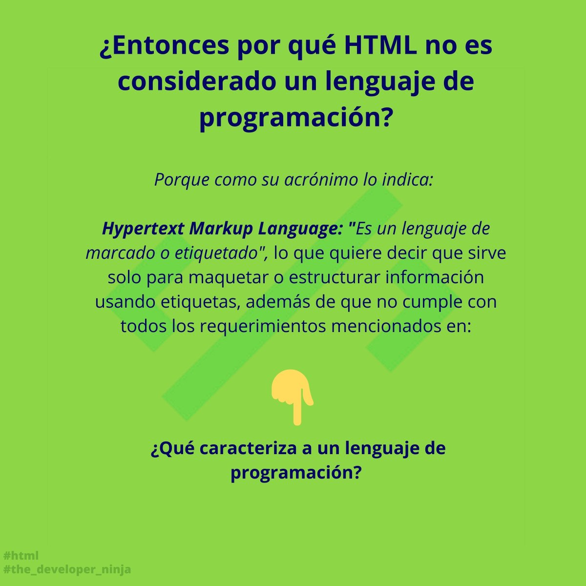 ThedeveloperN's tweet image. Que no haya confusión 🥴
#programming_languages #the_developer_ninja