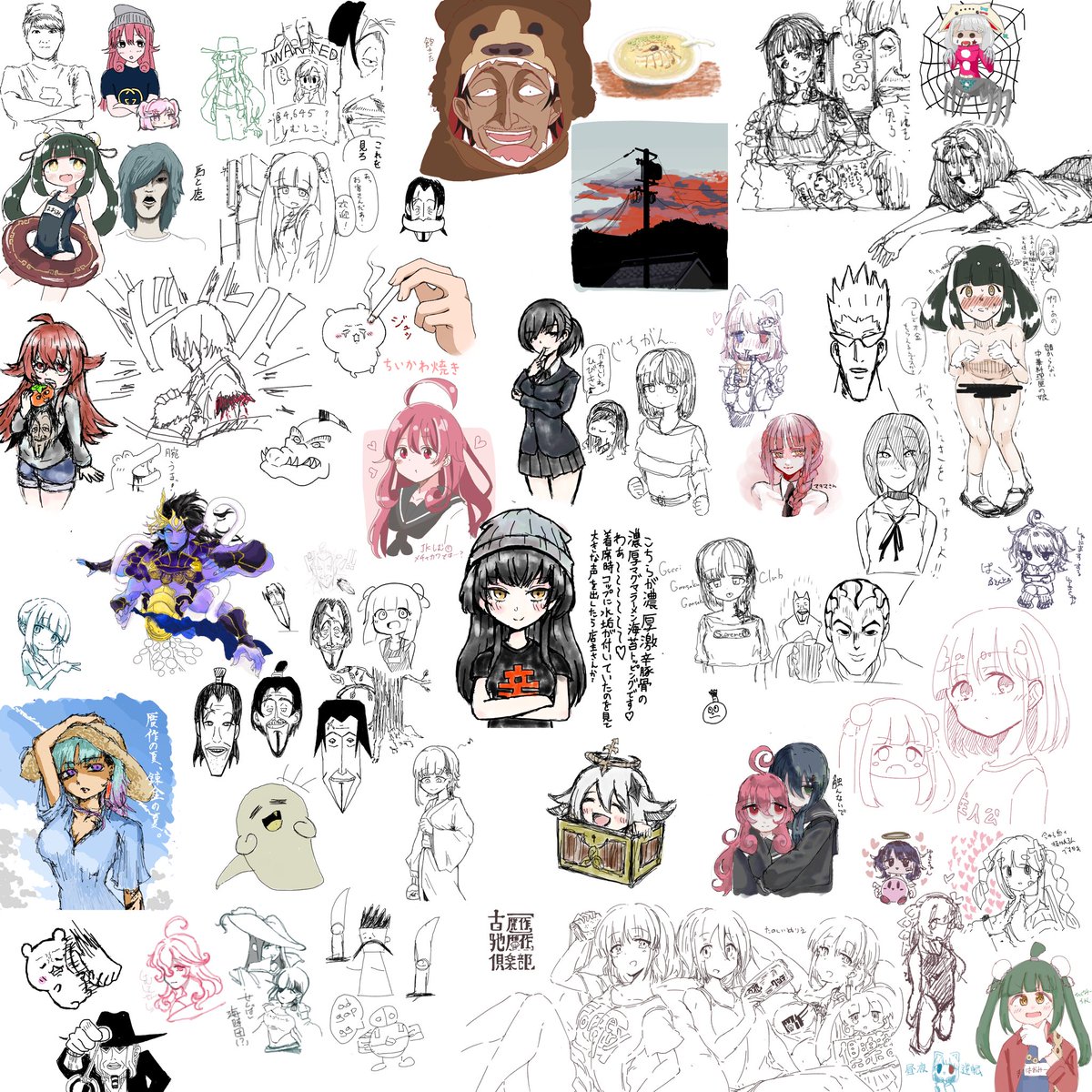 昨日の絵茶リザルトです
ご参加いただき誠に感謝しまちゅ 