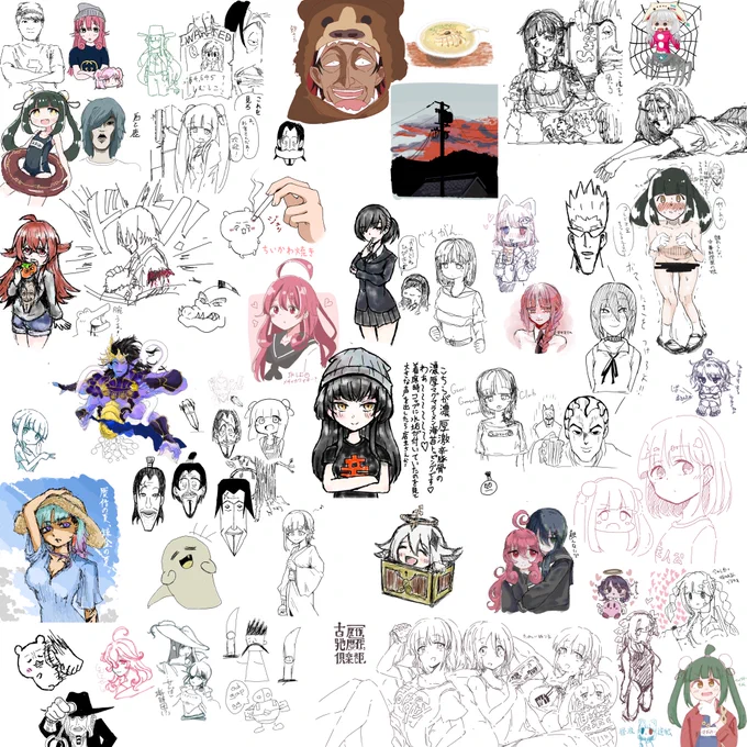 昨日の絵茶リザルトです
ご参加いただき誠に感謝しまちゅ 