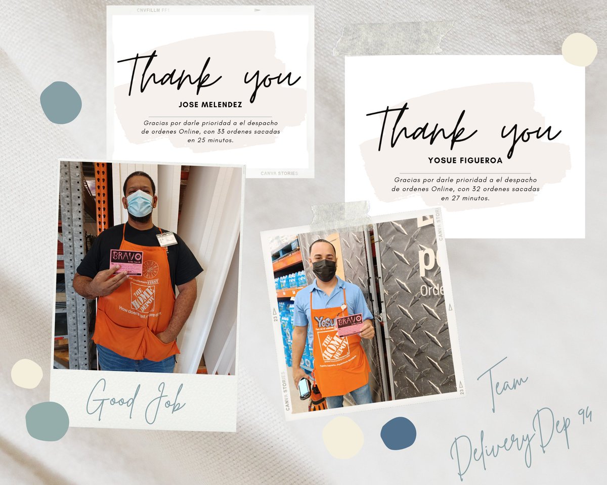Bravoooo 👏👏👏 Yosué y José!!! Gracias por continuar dando prioridad a nuestros clientes de compras Online, 
Terminando la semana con un Avg Pick de 31 minutos. Vamos por más equipo! 👏😊👏  #Teamdelivery #DEP94 #Consistecia #compromiso
<a href="/belmaryvelazque/">Belmary Velazquez</a> <a href="/rab562/">Anthony</a>