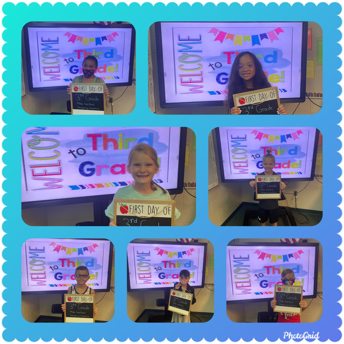 MissWallaceWMES's tweet photo. @WMES_ELEM  @sacsk12tweets I’m a little bit late to post, but 3W is off to a great start! Check out these awesome kiddos who rocked their first day of 3rd Grade! https://t.co/wM7rxP6niA