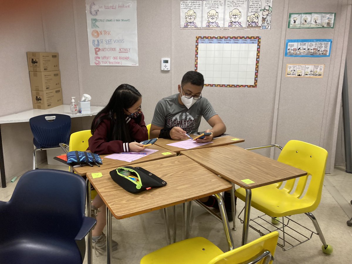 JennPariseau's tweet photo. Looking for patterns in operations with real numbers. Love seeing and HEARING students collaborate. https://t.co/0v9msX9FKp