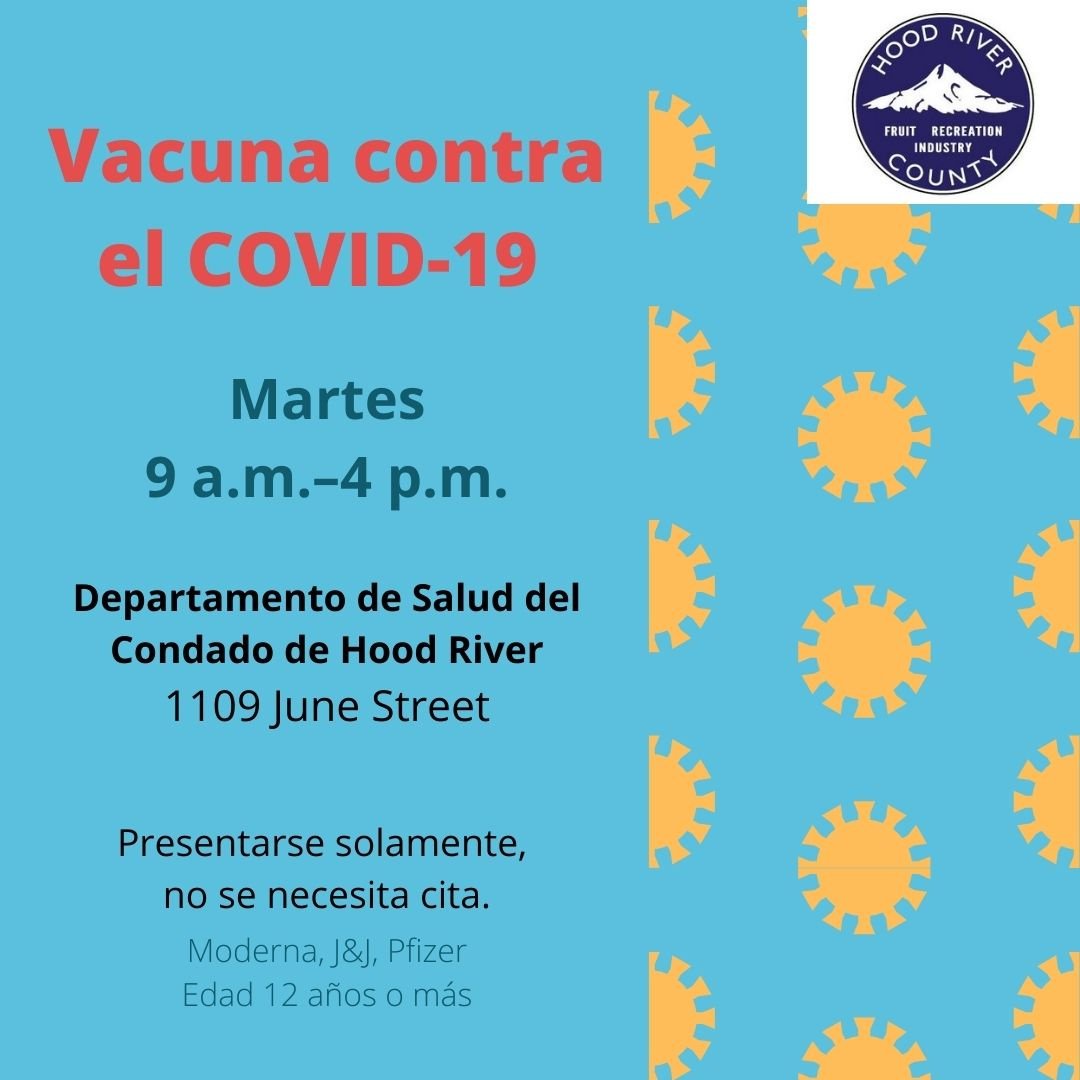 NextDoorInc's tweet photo. Let’s get vaccinated! 👏 Stop by Hood River County Health Department to get your vaccine. Available every Tuesday from 9 a.m. – 4 p.m. 🎉

#vaccine #getvaccinated #together #support #commonity #health #tndi #thenextdoor #thenextdoorinc #hoodriver https://t.co/C61j3JlxQX