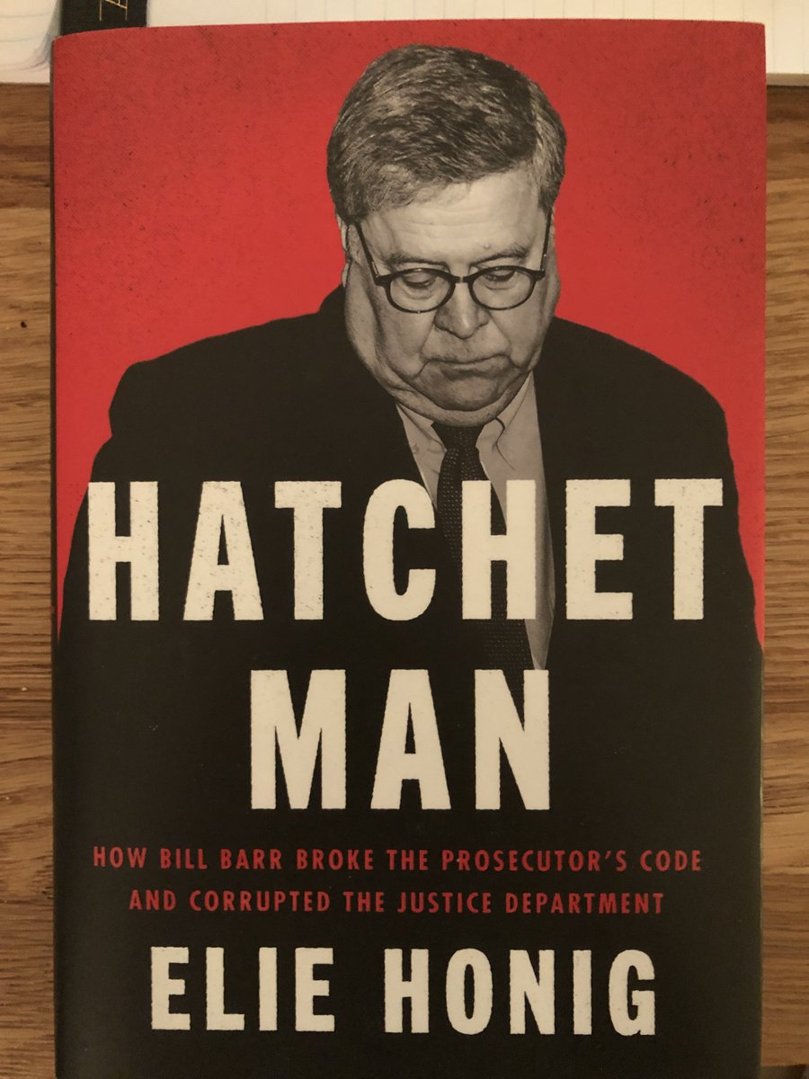 MaryLTrump's tweet photo. “Bill Barr lied,” writes Elie Honig in his excellent and devastating indictment of Barr and his corruption of the DoJ. But he also lays out a roadmap for how this country can restore and protect the rule of law going forward. An engrossing, essential read. https://t.co/uwwWmt1EHU