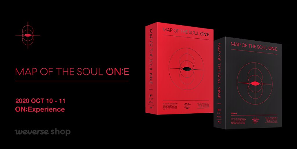 BTS DVD BTS MAP OF THE SOUL ON:E-