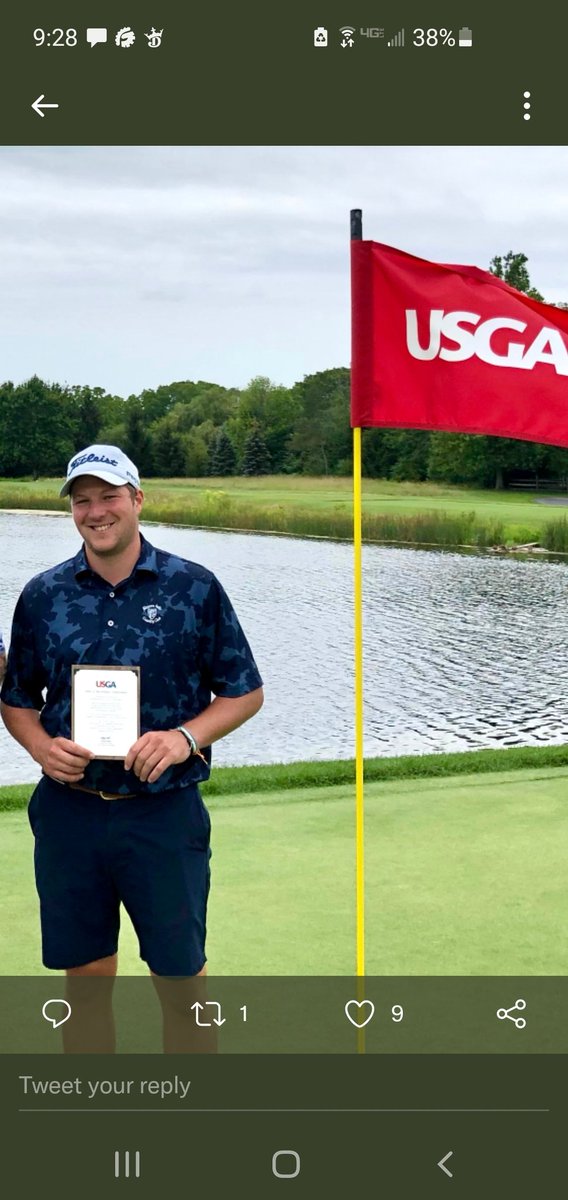 PBGolfnation's tweet photo. Congrats to Colin Burns 16' alum (pharmacy) qualified for United States Mid Am today in Buffalo, NY. Good luck at Sankaty in Nantucket 9/25-9/30. Polar Bear Nation is rooting for you #BDAFS https://t.co/FSfjGDwx1G