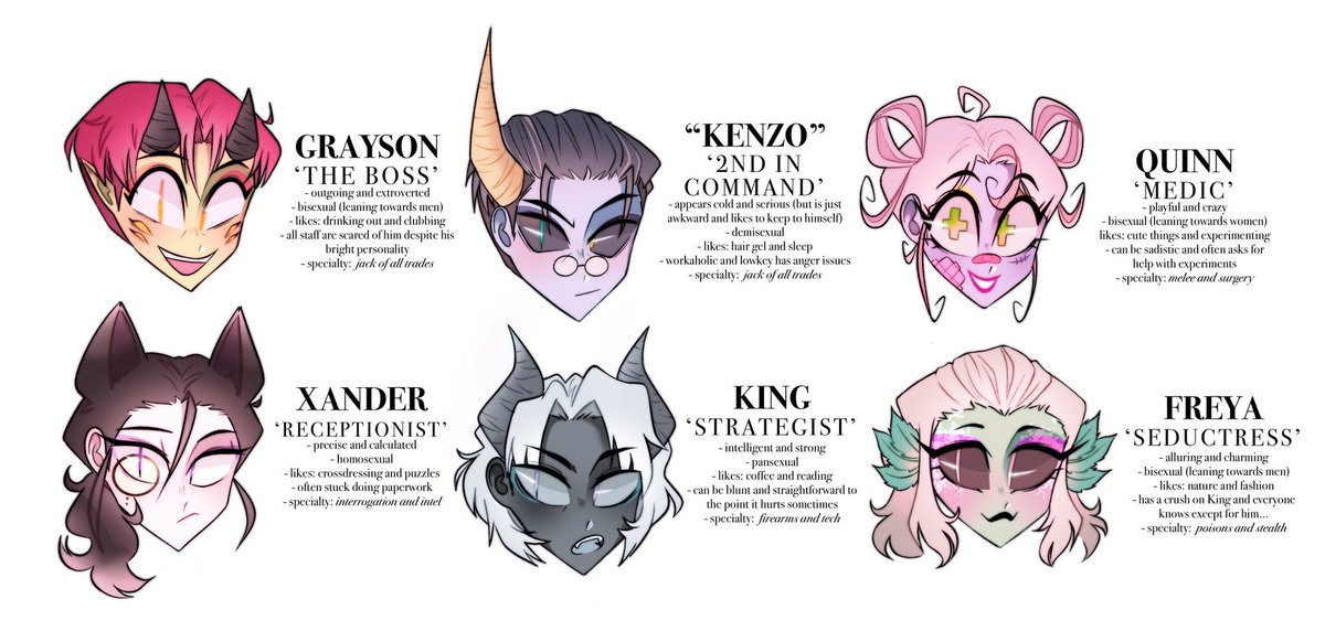 𝘿𝙄𝙎𝙋𝘼𝙏𝘾𝙃, 𝙠𝙞𝙡𝙡𝙞𝙣𝙜 𝙬𝙞𝙩𝙝 𝙚𝙛𝙛𝙞𝙘𝙞𝙚𝙣𝙘𝙮 𝙖𝙣𝙙 𝙨𝙩𝙮𝙡𝙚. meet the members! #hhoc #hazbinhoteloc