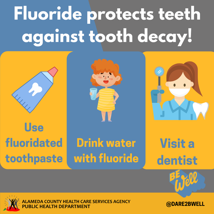 EBACforkids's tweet photo. Fluoride protects your child's teeth from cavities by forming a protective layer. Brush your child’s teeth twice a day with fluoridated toothpaste, offer tap water whch has fluoride and ask your child's dentist or pediatrician about fluoride varnish.
#HealthyTeeth4All #Dare2Bwell https://t.co/R68UfgEYSF