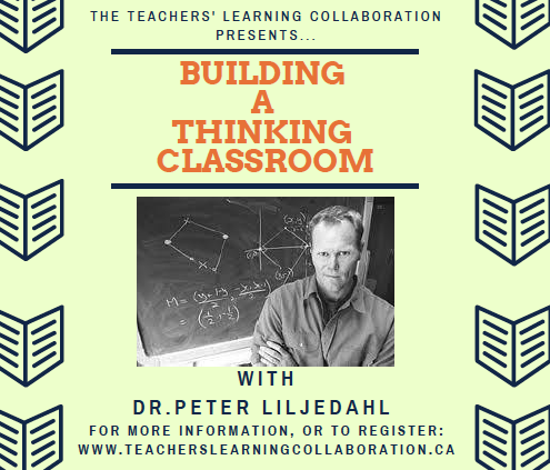 Looking forward to having <a href="/pgliljedahl/">Peter Liljedahl</a> join us in Saskatchewan Oct 4th for a Day 1 on Thinking Classrooms.  Limited space.  Register soon!
teacherslearningcollaboration.ca