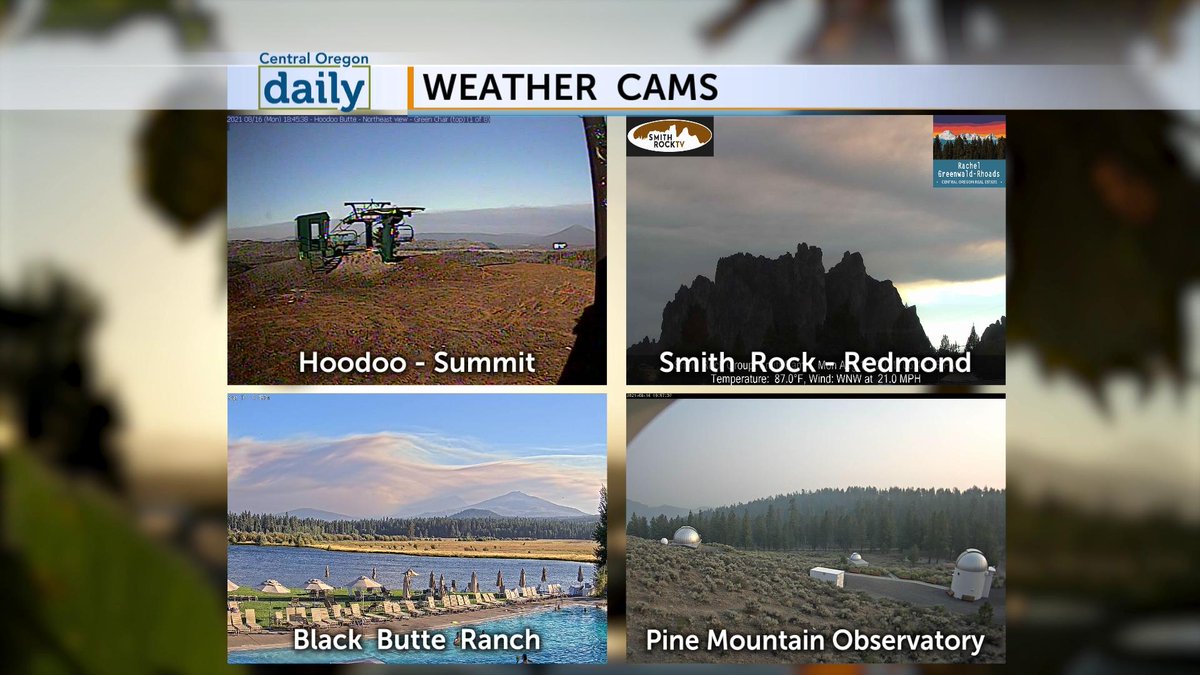 WenningWx's tweet photo. Smoke from the Middle Fork Fire Complex poured over the Cascades and into Deschutes county. Our air quality is unhealthy. Some sensors are showing very unhealthy &amp; hazardous values. #ORwx 

More > https://t.co/ft2WAeIaoY https://t.co/JLLLiYAotD