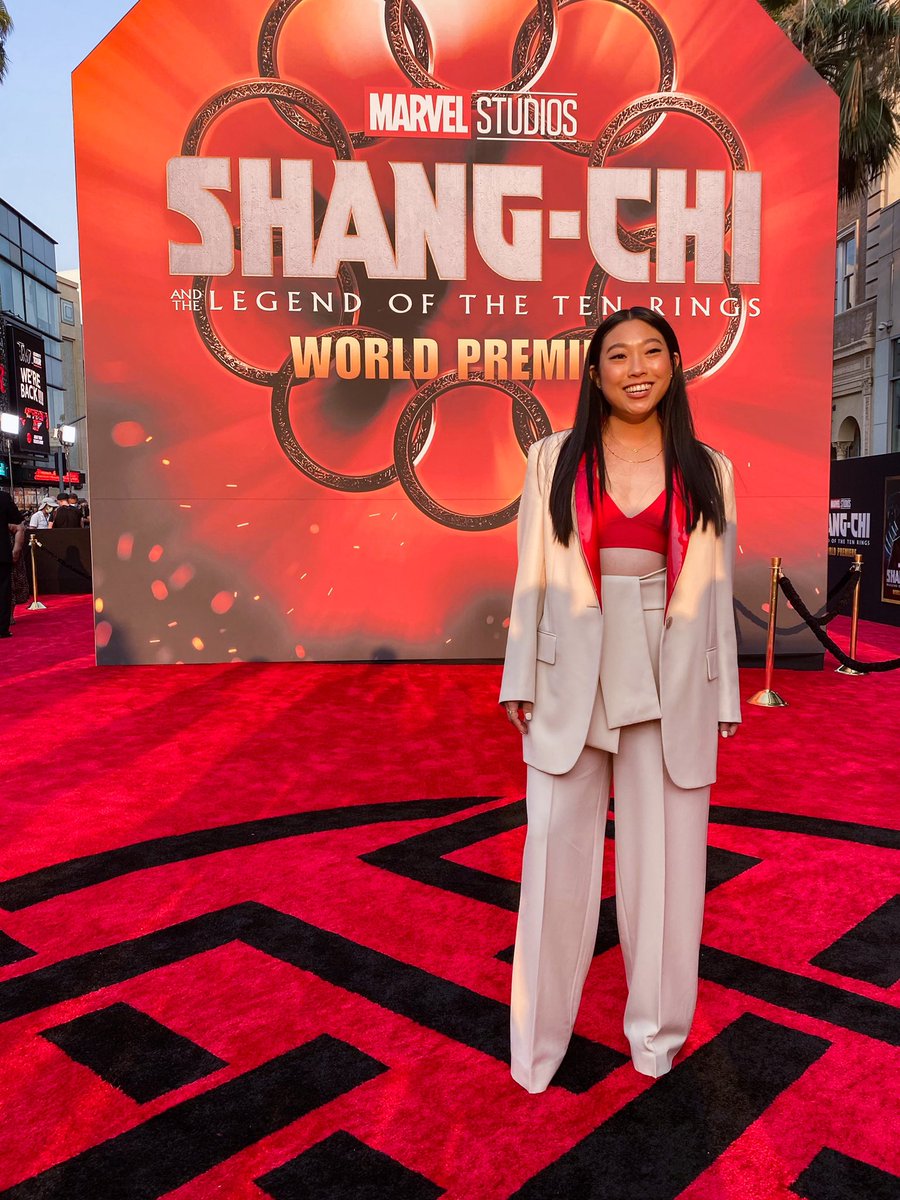 #MarvelStudiosKaty (Katy for short) actress #Awkwafina has made it to tonight's #ShangChi world premiere!