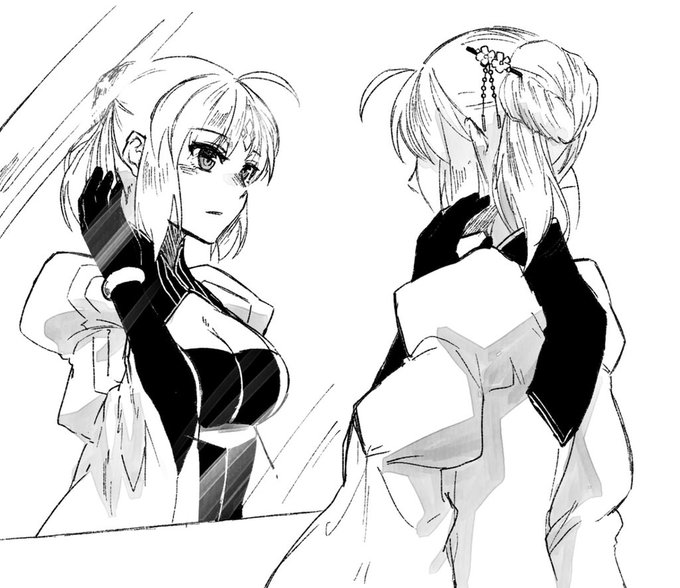 キャストリアさんにかんざしして欲しいなという落書き(ほんのり村キャス) 