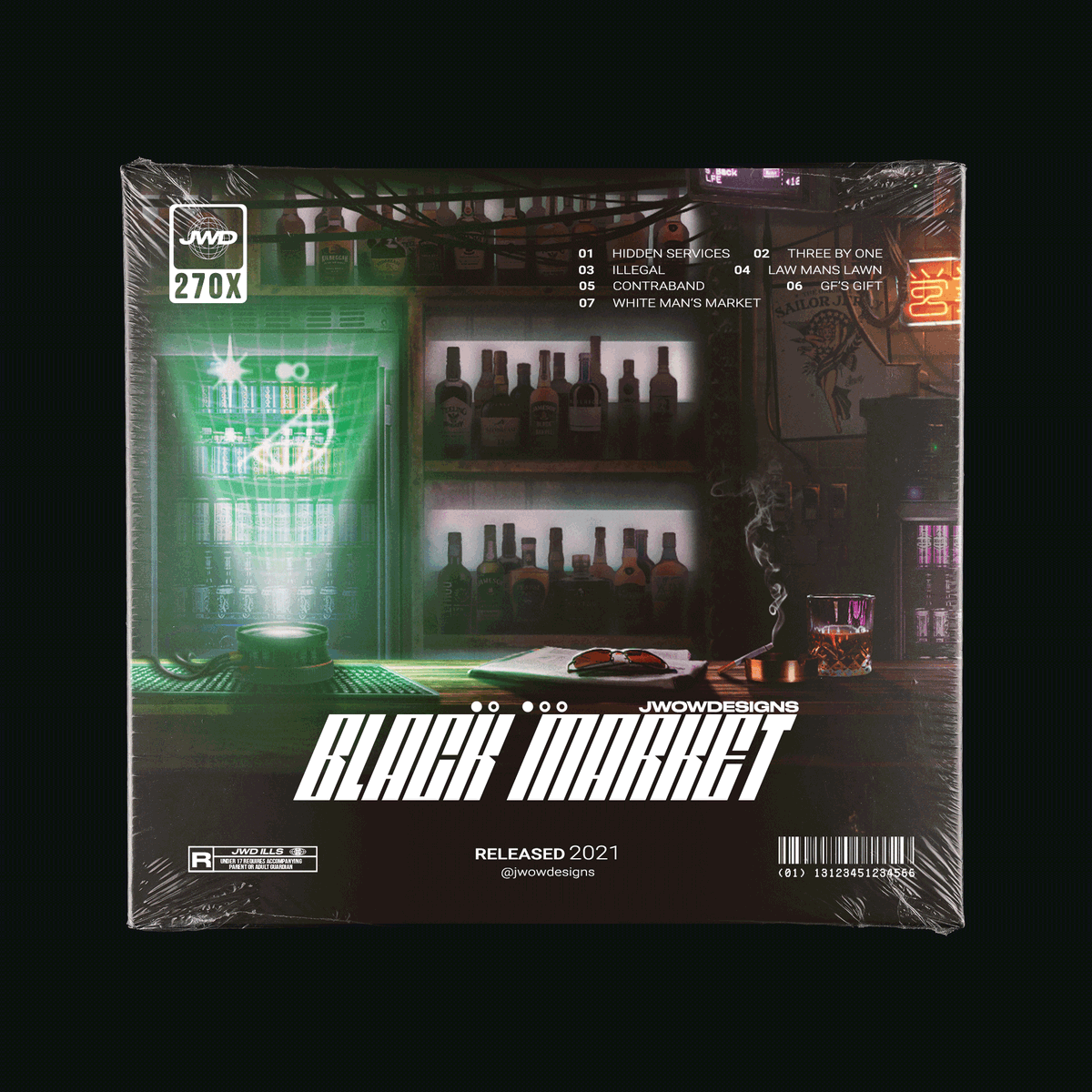 DesignsJwow's tweet photo. Black Market 🥃

Welcome to this corner of the internet, my friend! 🕵🏻‍♂️
May I interest you in some Design? Maybe some Illustration? Animation is also available if you're interested, traveller!
--:--
Follow me for more content
💾 ILLS | ANMT | GDSN 💾

#photoshop #albumcover https://t.co/LzKbyFTADX