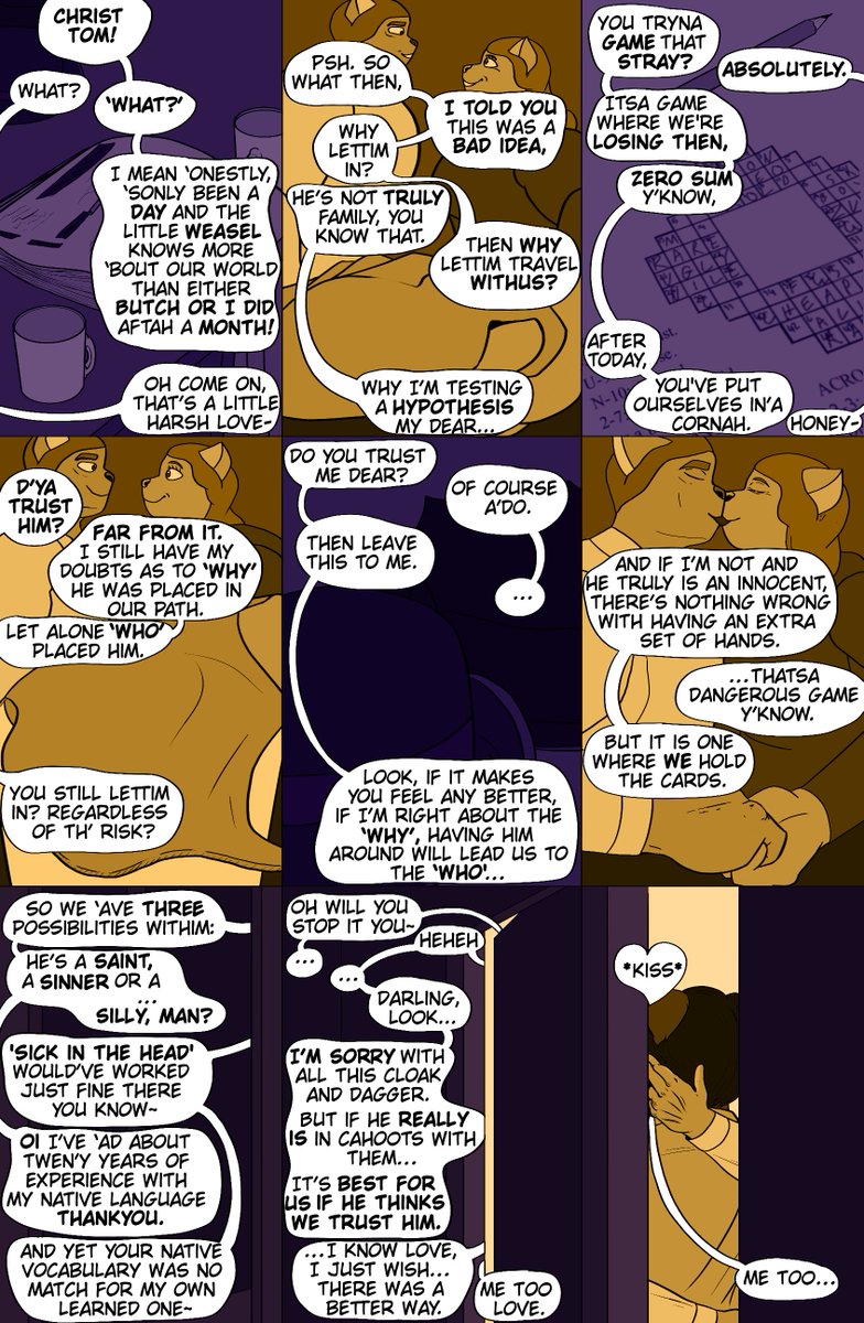 FelisComics's tweet photo. #felis #Felis #Chapter3 #TheNewcomer #mewzer #lerdania #FelisComics #furry #furryart #art #artwork #digitalart #ArtistOnTwitter #Artist #comic #comics #webcomics #webcomic #page28 #tapas #WebtoonCanvas #ComicArt #comicartist #makecomics #indie https://t.co/sHMFafIYjr