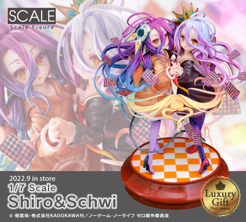 Shiro & Schwi No Game No Life Zero Figure