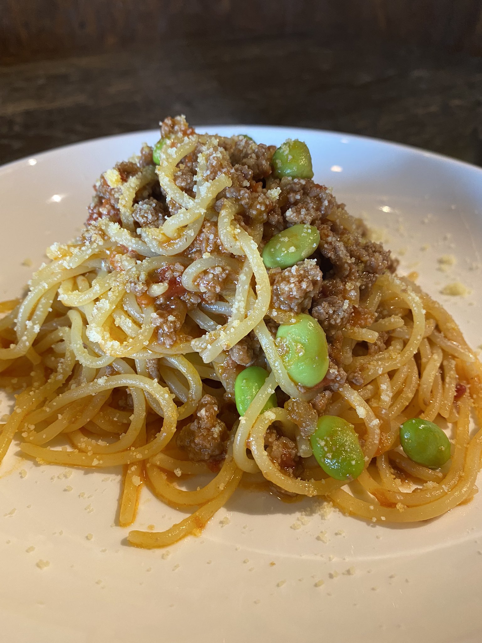 ট ইট র Current こんにちは 今週も生パスタランチ始まりましたっ 枝豆のミートソース タコとオリーブのオイルパスタ どちらか一種類にバゲット サラダ ソフトドリンクで 1 100 です ラストオーダー14時です 半田ランチ 生パスタ T Co