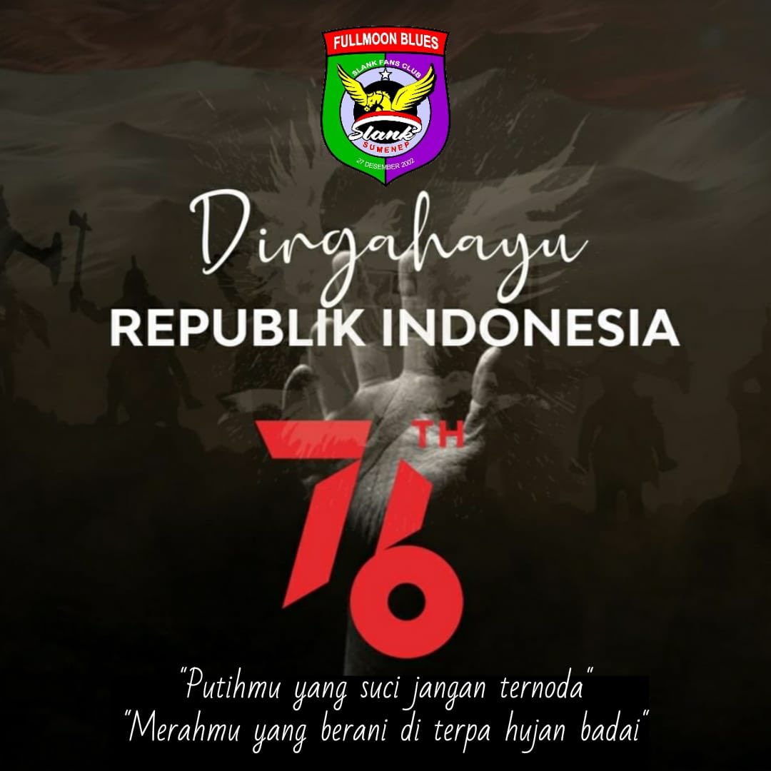 Sekali MERDEKA tetap MERDEKA!!! #DirgahayuRI76 #DIRGAHAYU76VIRTUAL #DirgahayuNKRI76 #nkri #HUTRI76 #17an #17Agustus #KemerdekaanRI #slank #slankers