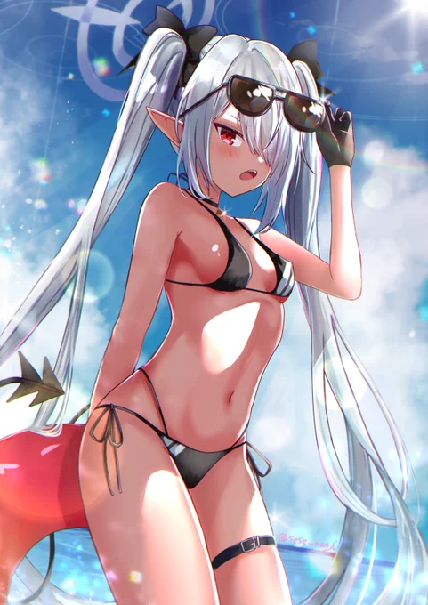 水着イオリちゃん!!!好きだーーーーー!!! #ブルアカ 